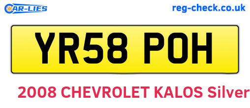 YR58POH are the vehicle registration plates.