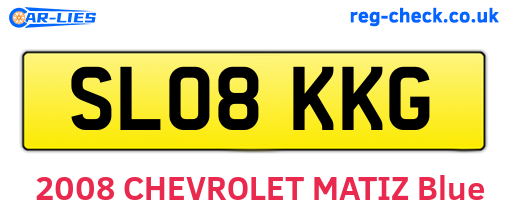 SL08KKG are the vehicle registration plates.