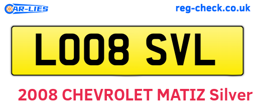 LO08SVL are the vehicle registration plates.