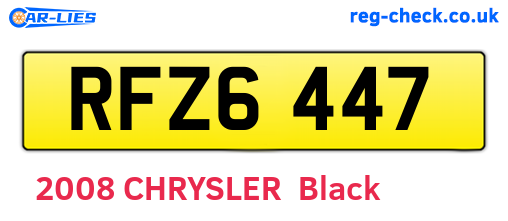 RFZ6447 are the vehicle registration plates.