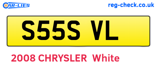 S55SVL are the vehicle registration plates.