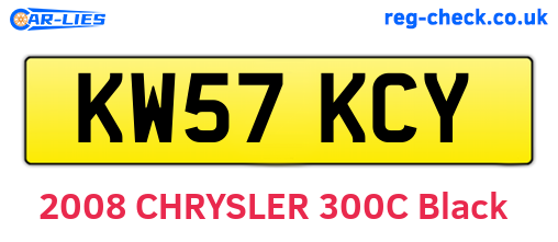 KW57KCY are the vehicle registration plates.