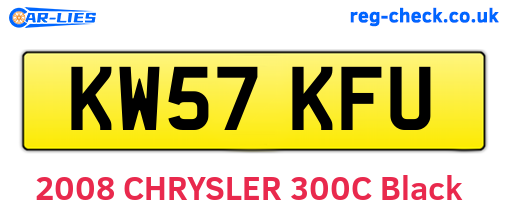 KW57KFU are the vehicle registration plates.