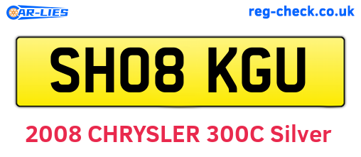 SH08KGU are the vehicle registration plates.