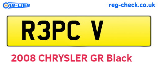 R3PCV are the vehicle registration plates.