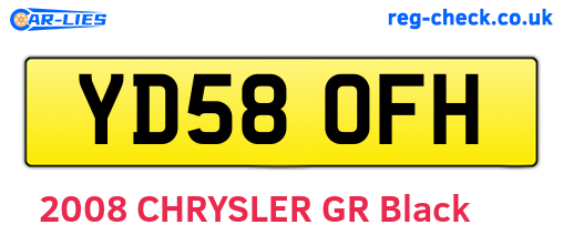 YD58OFH are the vehicle registration plates.