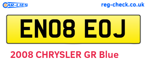EN08EOJ are the vehicle registration plates.
