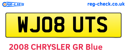WJ08UTS are the vehicle registration plates.