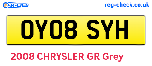 OY08SYH are the vehicle registration plates.