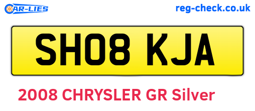 SH08KJA are the vehicle registration plates.