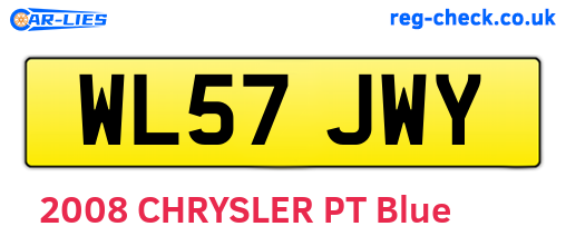WL57JWY are the vehicle registration plates.