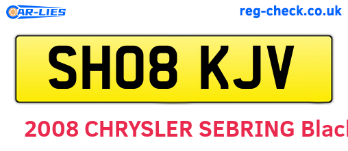 SH08KJV are the vehicle registration plates.
