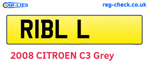 R1BLL are the vehicle registration plates.