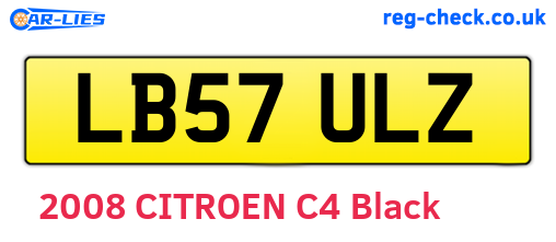 LB57ULZ are the vehicle registration plates.