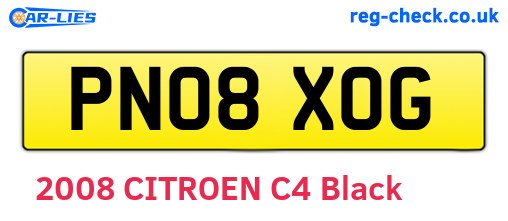 PN08XOG are the vehicle registration plates.