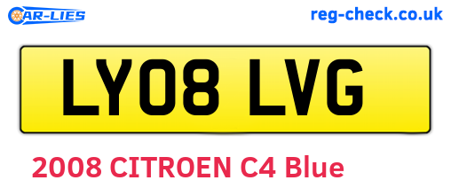 LY08LVG are the vehicle registration plates.