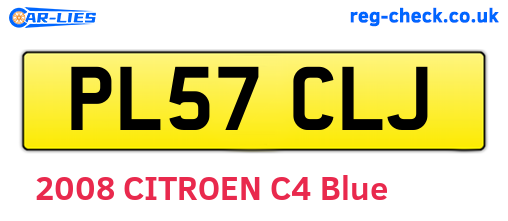 PL57CLJ are the vehicle registration plates.