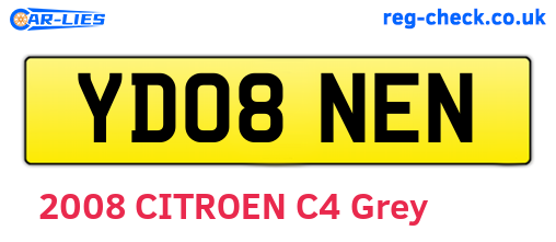 YD08NEN are the vehicle registration plates.
