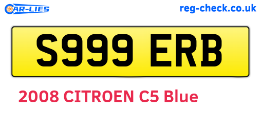 S999ERB are the vehicle registration plates.