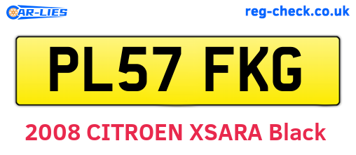 PL57FKG are the vehicle registration plates.