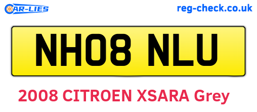 NH08NLU are the vehicle registration plates.
