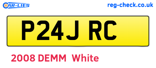 P24JRC are the vehicle registration plates.