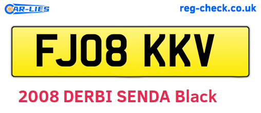 FJ08KKV are the vehicle registration plates.