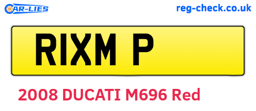 R1XMP are the vehicle registration plates.