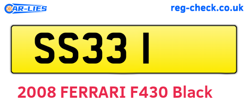 SS331 are the vehicle registration plates.