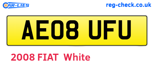AE08UFU are the vehicle registration plates.