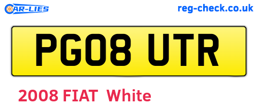 PG08UTR are the vehicle registration plates.