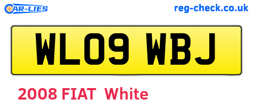 WL09WBJ are the vehicle registration plates.