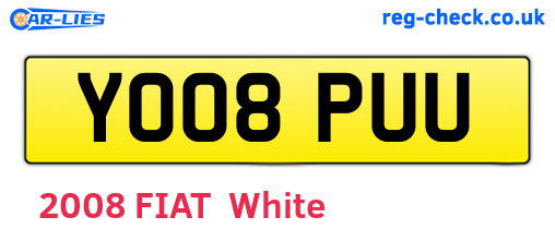 YO08PUU are the vehicle registration plates.