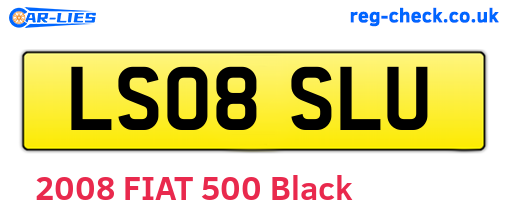 LS08SLU are the vehicle registration plates.