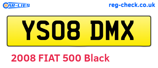 YS08DMX are the vehicle registration plates.