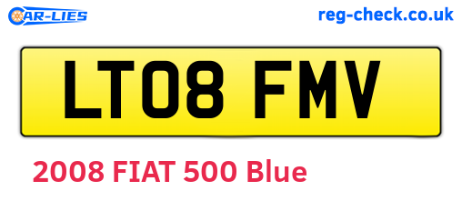 LT08FMV are the vehicle registration plates.