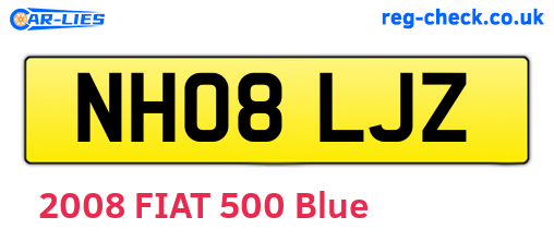 NH08LJZ are the vehicle registration plates.