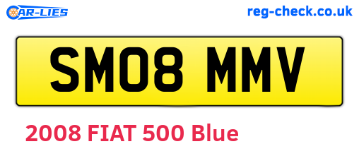 SM08MMV are the vehicle registration plates.
