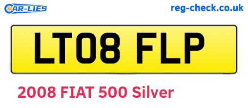 LT08FLP are the vehicle registration plates.