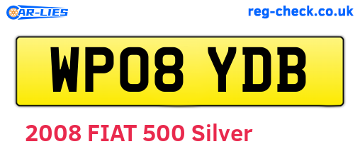 WP08YDB are the vehicle registration plates.