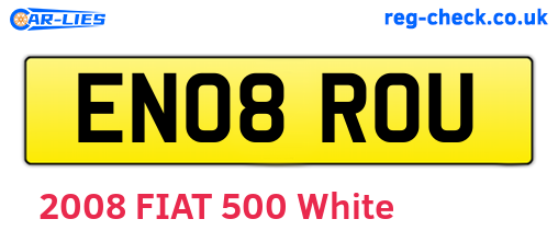 EN08ROU are the vehicle registration plates.