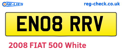EN08RRV are the vehicle registration plates.