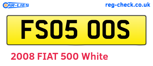 FS05OOS are the vehicle registration plates.