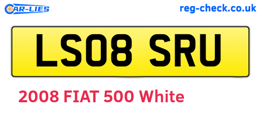 LS08SRU are the vehicle registration plates.