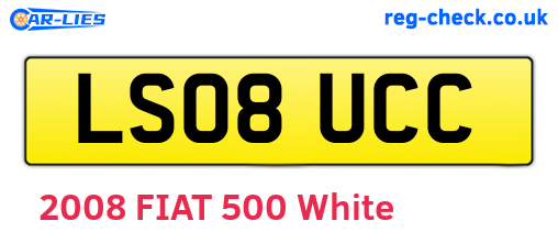 LS08UCC are the vehicle registration plates.