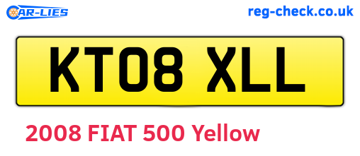 KT08XLL are the vehicle registration plates.