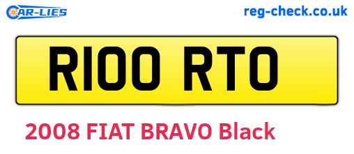 R100RTO are the vehicle registration plates.