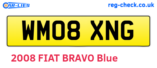 WM08XNG are the vehicle registration plates.