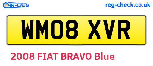 WM08XVR are the vehicle registration plates.