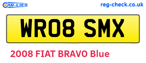 WR08SMX are the vehicle registration plates.